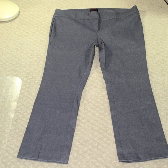 Rekucci Easy into Comfort Women's 20W Pull On Denim-like Straight Leg Pants - Picture 1 of 6